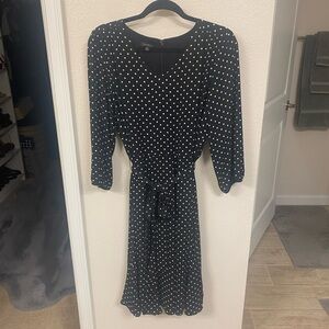 Talbots Polka Dot Dress, Size 8, Excellent Condition